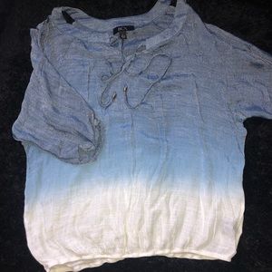 Blue —> White Fade Shirt